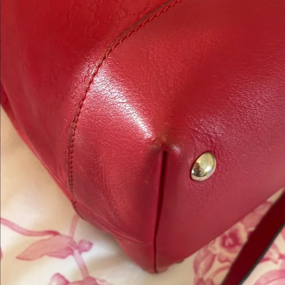 Gucci Valentine Edition Leather Guccisima Satchel - Picture 7 of 16